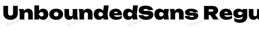 UnboundedSans Regul字体转换 UnboundedSans Regul字体转换